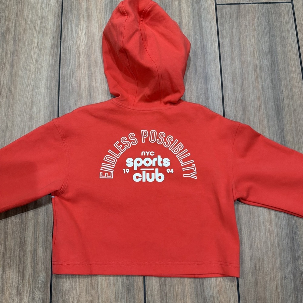 Old Navy Girls Dynamic Fleece Cropped Graphic Hoodie Size M 8 - Picture 5 of 5